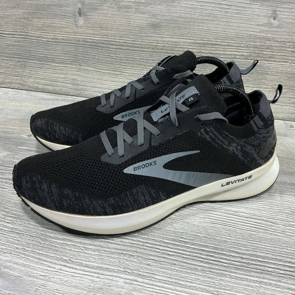 Brooks Womens Levitate 4 Running Shoes Sneaker Black/White 1203351B012 US 11.5 B